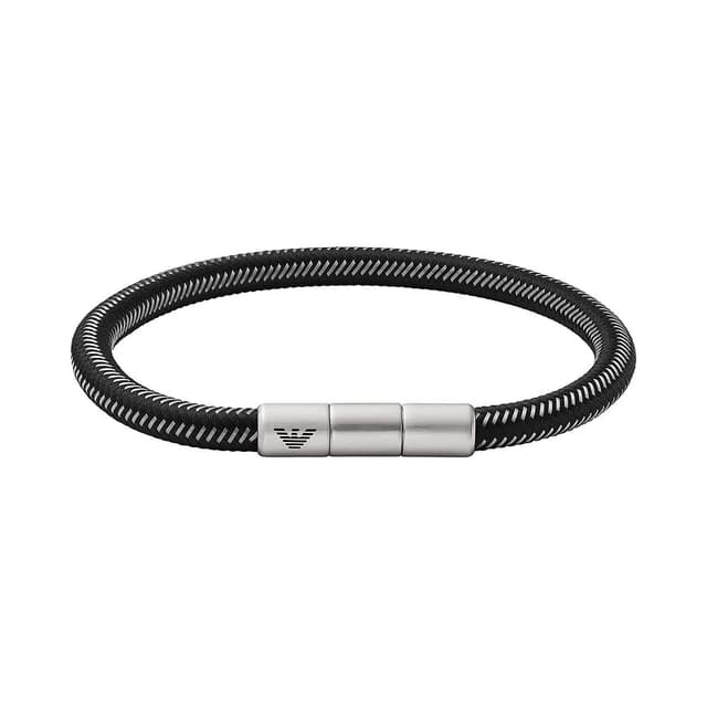 🔥 Super Angebot! EMPORIO ARMANI Herrenarmband aus Edelstahl mit Magnetverschluss Schwarz