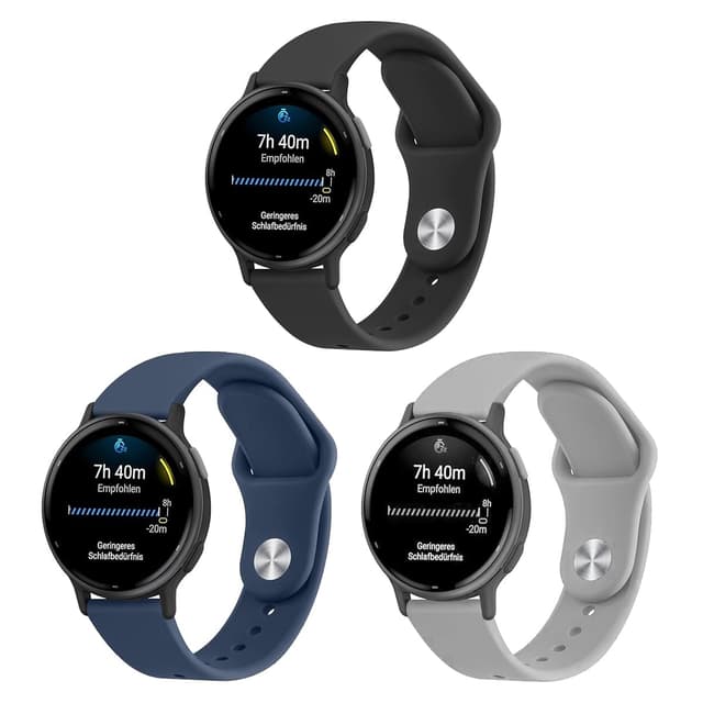 Gittos 20mm Armband für Garmin Vivoactive 5/3, Garmin Forerunner 55/158/165/245/645 Music