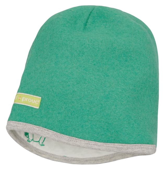 🌱👶 loud + proud Unisex Kinder Wollfleece Mütze 51-52 Plant 🌿🧢