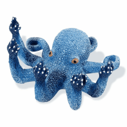 Voyyphixa Oktopus Aquarium Dekoration 🐙 - Interessantes Zubehör für Fish Tank, Aquarien Landschaft, Haus, Büro und Garten (Blauer Oktopus)