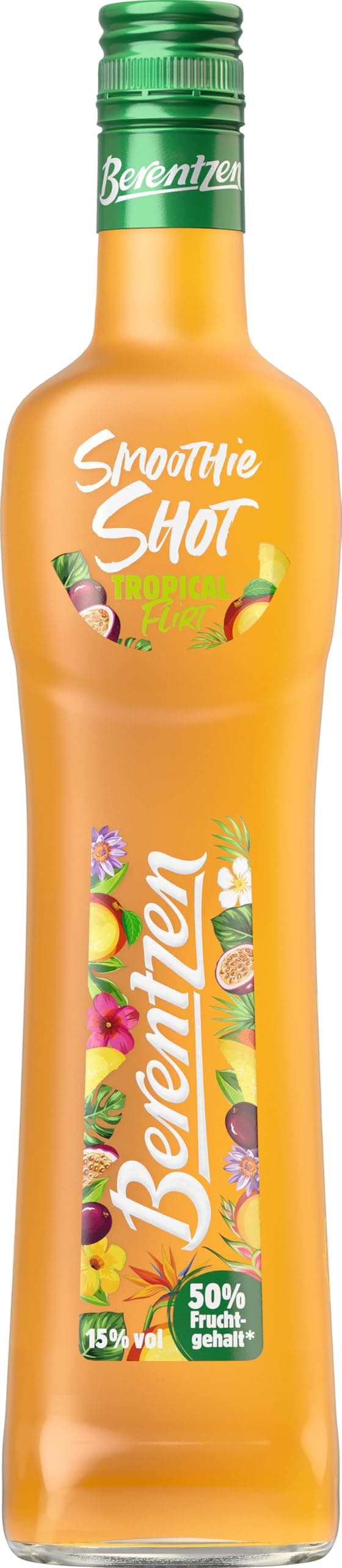 Berentzen | Smoothie Shot Tropical Flirt 🍹🌴 | 50% Fruchtgehalt* | Samtige Konsistenz