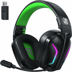 Fachixy FC300 Wireless Gaming Headset - USB & Bluetooth - 40H+ Akkulaufzeit 🎮