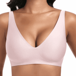 Jiuday Tiefer V Push Up BH ohne Bügel für Damen 🌸 Bequemer BH für Große Brüste