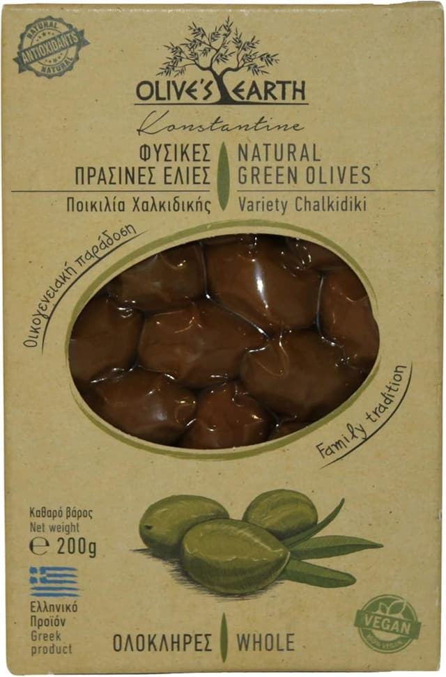 Olive's Earth Griechische Grüne Oliven mit Stein aus Chalkidiki 🫒🌿