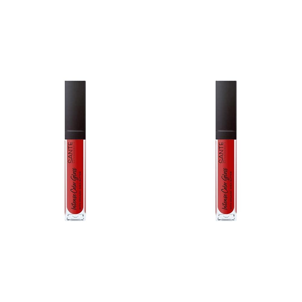 Sante Naturkosmetik Intense Color Gloss Nr. 06 Daring Red 2er Pack