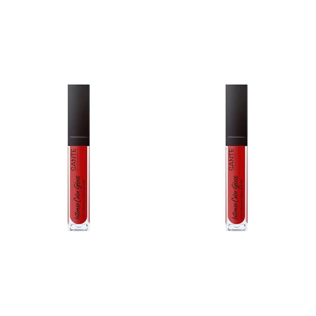 Sante Naturkosmetik Intense Color Gloss Nr. 06 Daring Red 2er Pack
