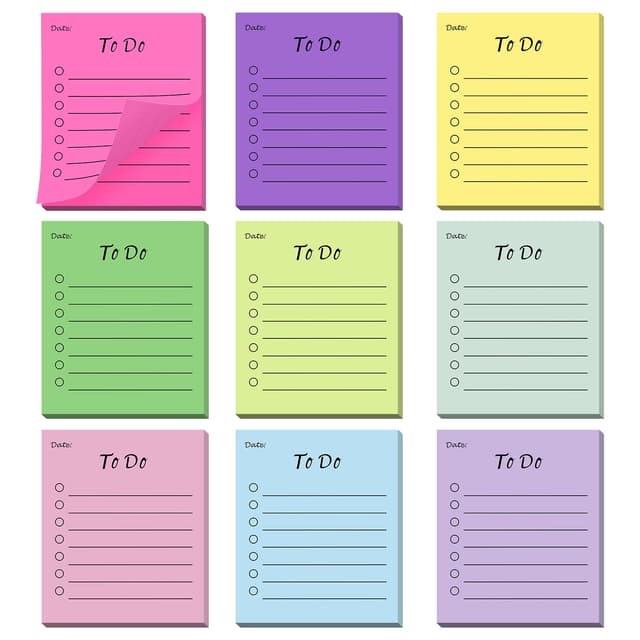 Vicloon To-Do-Liste: Selbstklebende Tagesliste Notizblock 📝