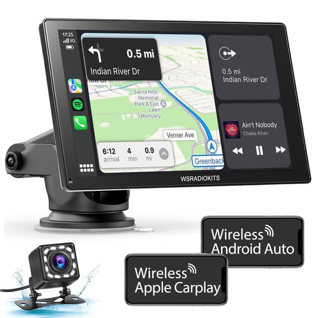 9 Zoll Wireless Carplay Display Android Auto Display - Autoradio Kabelloses Carplay Bildschirm