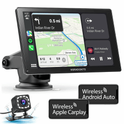 9 Zoll Wireless Carplay Display Android Auto Display - Autoradio Kabelloses Carplay Bildschirm