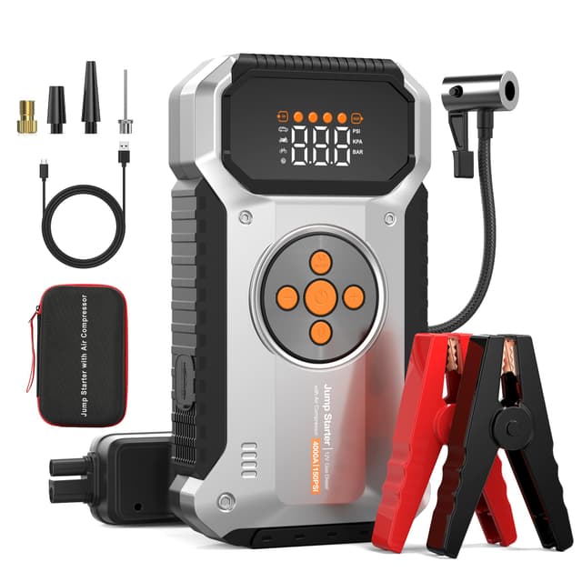 Tyonto Starthilfe Powerbank mit 150PSI Kompressor