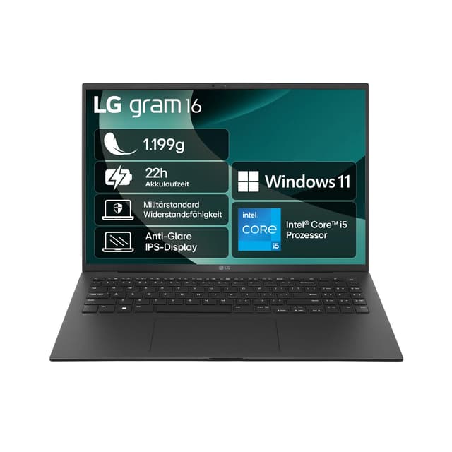 LG Notebook 16 Zoll, Intel i5, 16GB DDR4, 1TB Dual SSD 🌟🚀