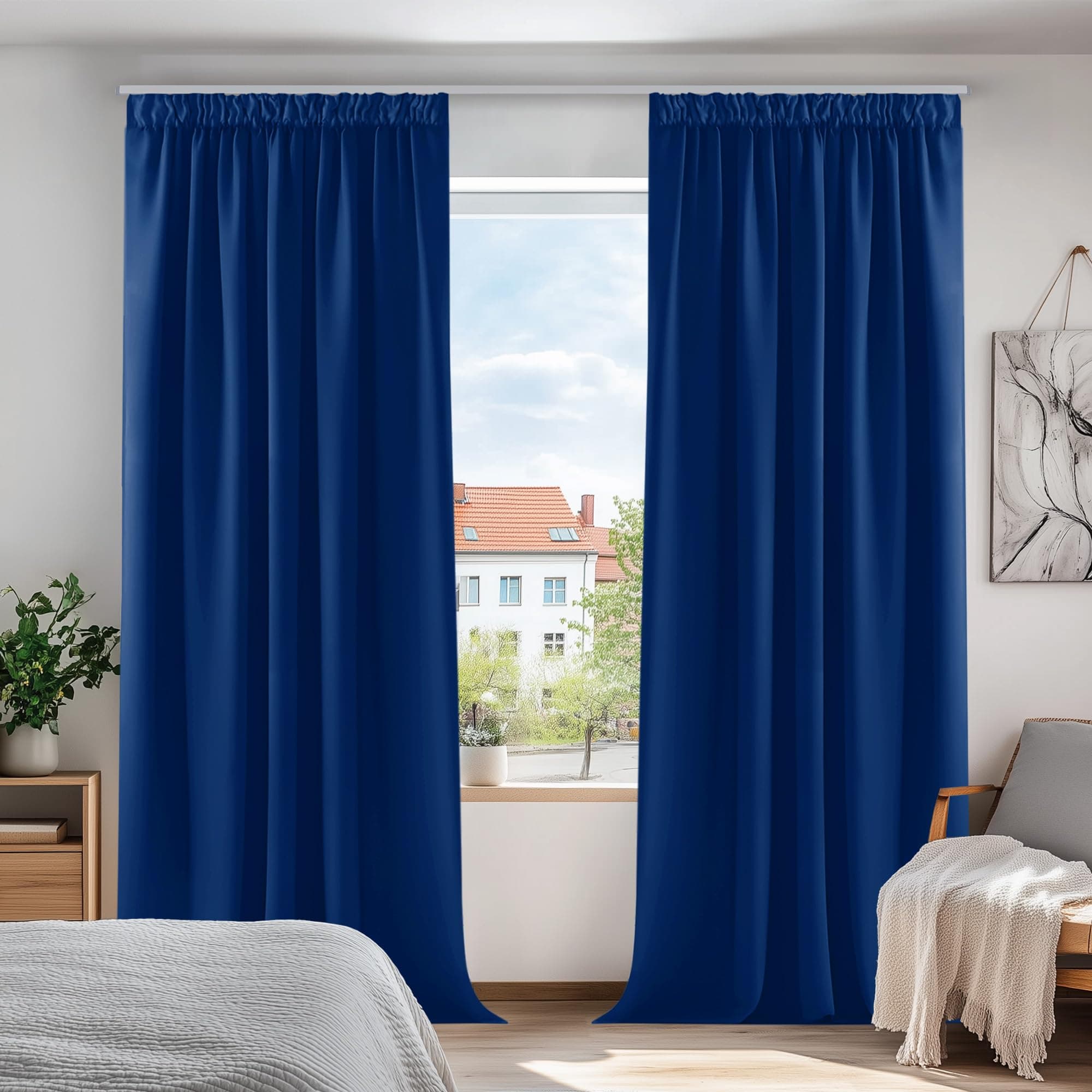Deconovo Blickdichte Gardinen Verdunkelungsvorhänge 💤🌙🪟