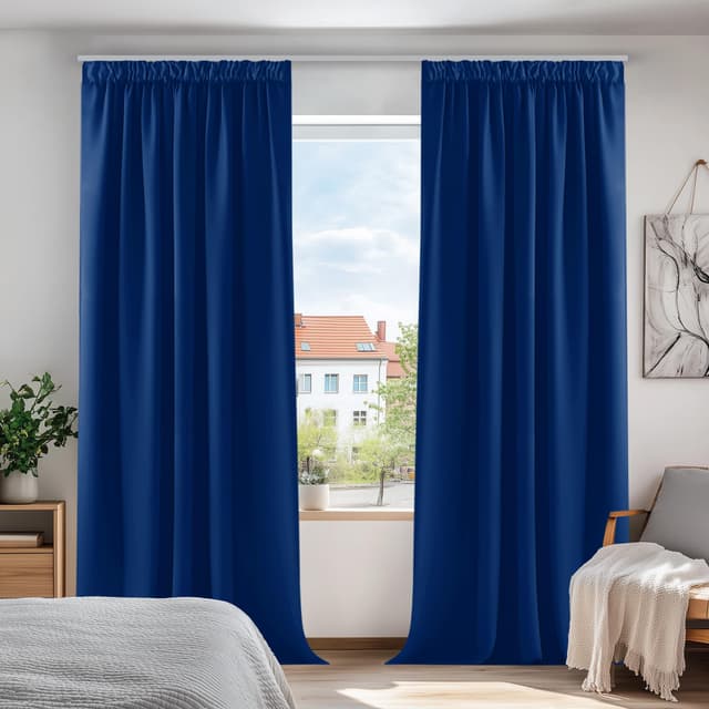 Deconovo Blickdichte Gardinen Verdunkelungsvorhänge 💤🌙🪟