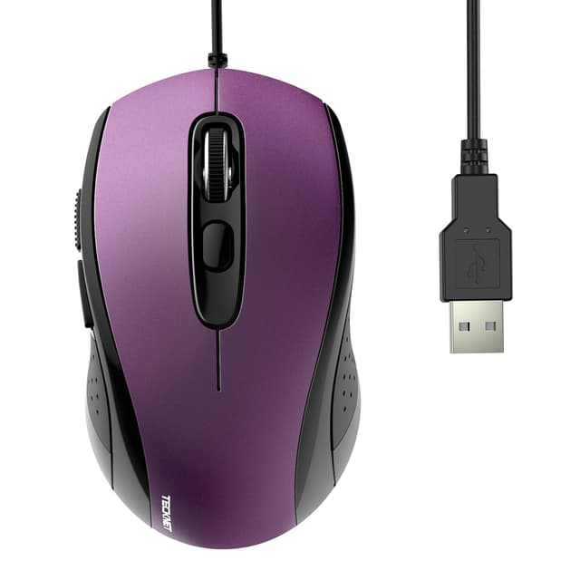TECKNET Maus mit Kabel, 6400DPI Optische Business Mouse 🖱️