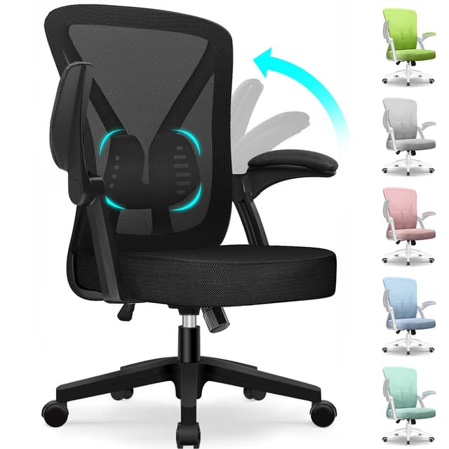 🪑🌟 Hinonde Bürostuhl - Ergonomischer Schreibtischstuhl mit Wippfunktion und Atmungsaktivem Netz