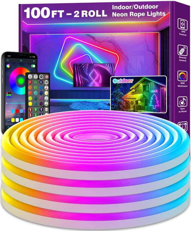 LED Neon Seillichter - Atmosphäre neu definiert! 💡🎮🌈