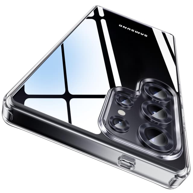 CASEKOO Crystal Clear [Nie Vergilbung] für Samsung Galaxy S25 Ultra Hülle 5G 2025