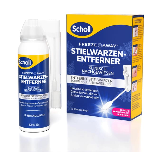 🌟 Scholl Freeze Away Stielwarzen-Entferner-Set: Hautanhängsel in 1 Behandlung entfernen!