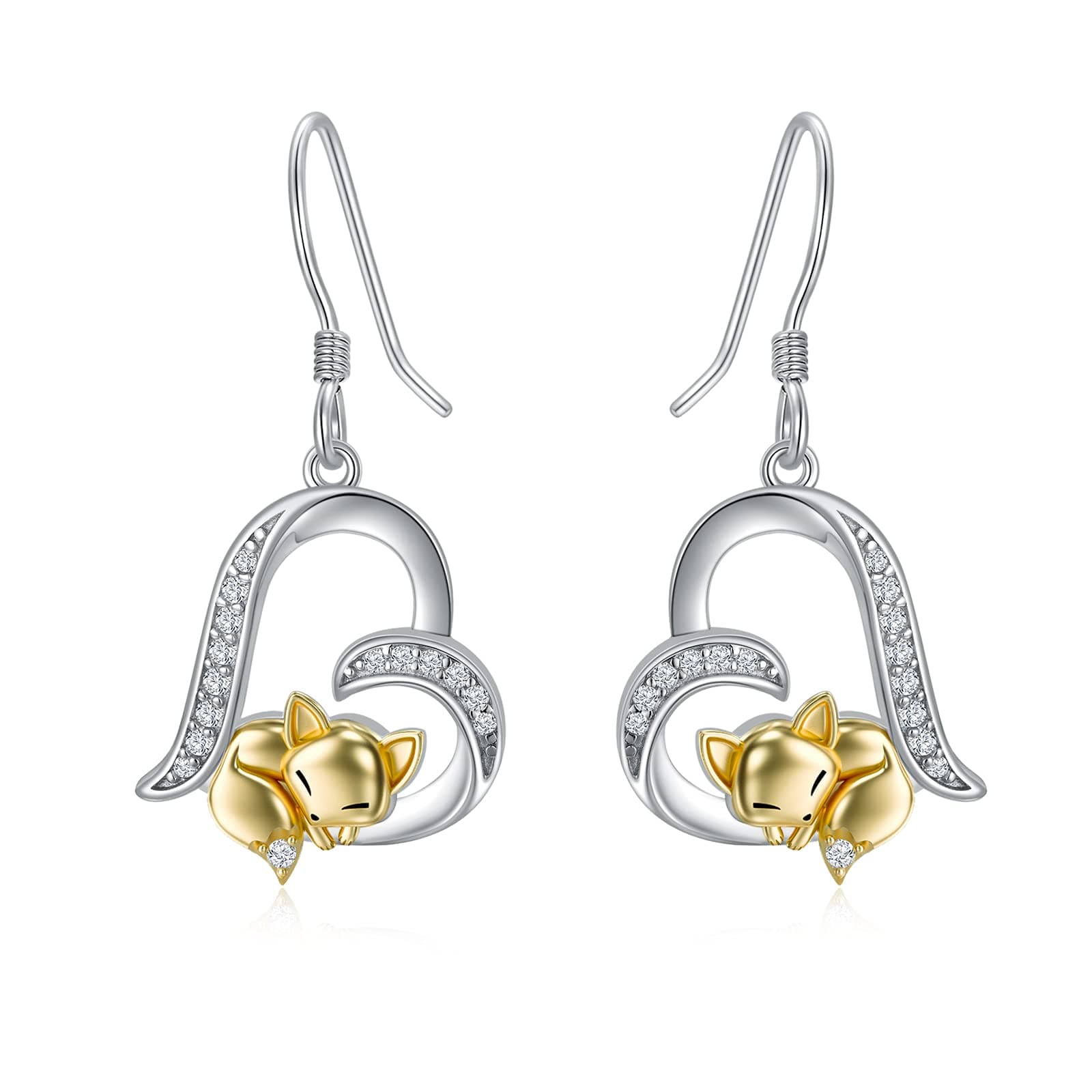 LONAGO Tier Ohrringe 925 Sterling Silber 😍🦊😺🐬🐢🔥