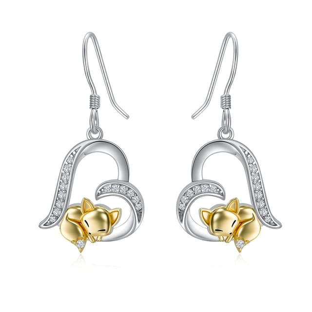 LONAGO Tier Ohrringe 925 Sterling Silber 😍🦊😺🐬🐢🔥