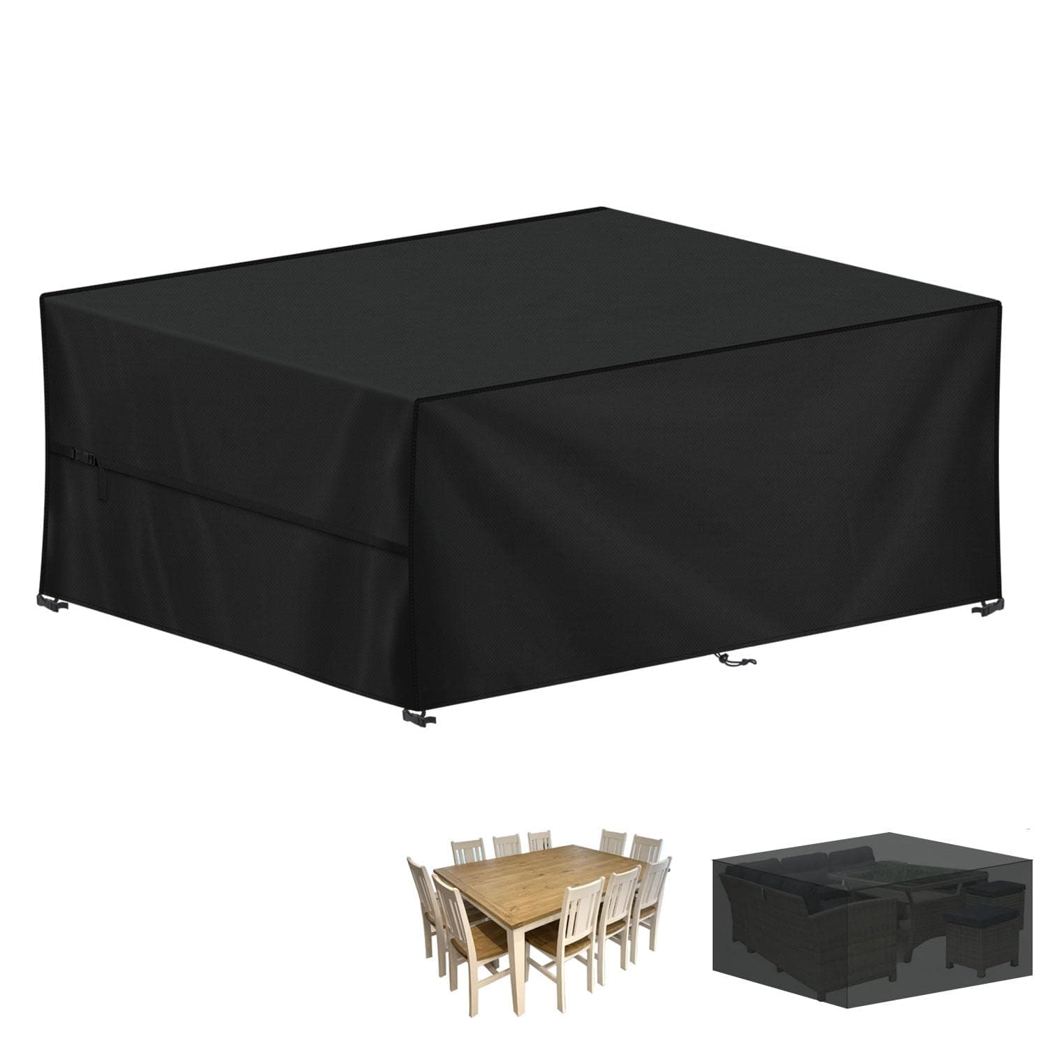 LAMUNI Abdeckung für Gartenmöbel 🌿 Wasserdicht & Winterfest 🌧️ 260x220x80cm