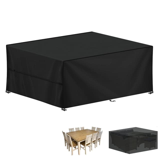 LAMUNI Abdeckung für Gartenmöbel 🌿 Wasserdicht & Winterfest 🌧️ 260x220x80cm