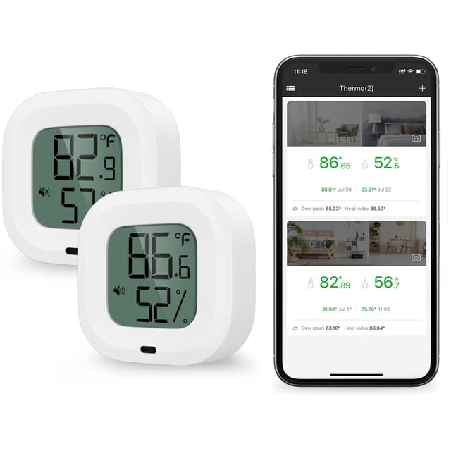 Ankilo Bluetooth Thermometer Hygrometer 2er Pack 🎄