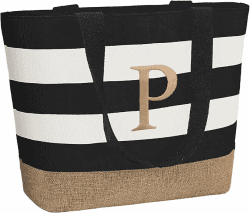 TAHAVICE Personalisierte Strandtasche Damen mit Reißverschluss 🎁