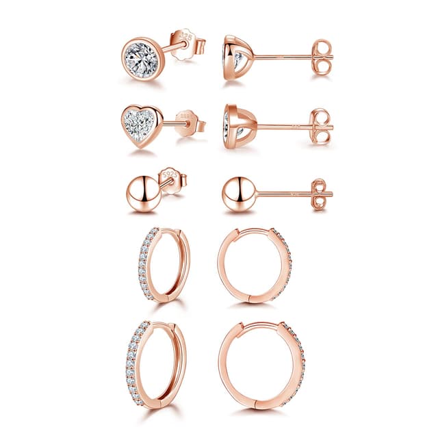 Elegantes 925 Sterling Silber Ohrringe Set mit Cubic Zirkonia 😍🌟
