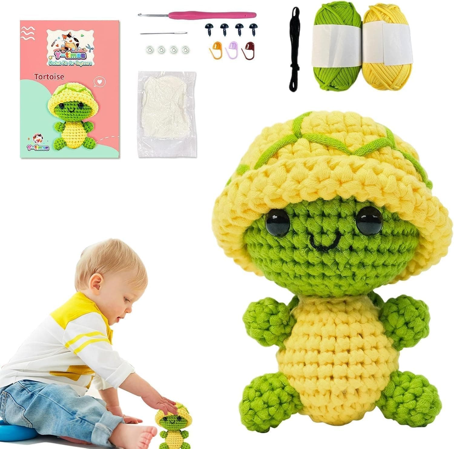 🐢 Tyafzzn HäkelSet für Tiere - Schildkröte 🧶