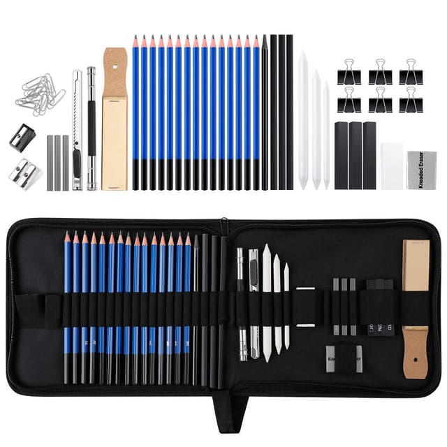 Zekkai Skizzierstifte Set, 42 Stücke Bleistift Set 🎨🖌️