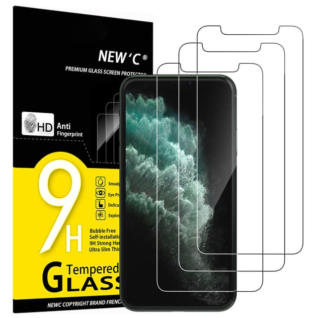 📱 NEW'C Panzerglas für iPhone 11 Pro/X/XS - 3 Stück Set 🛡️