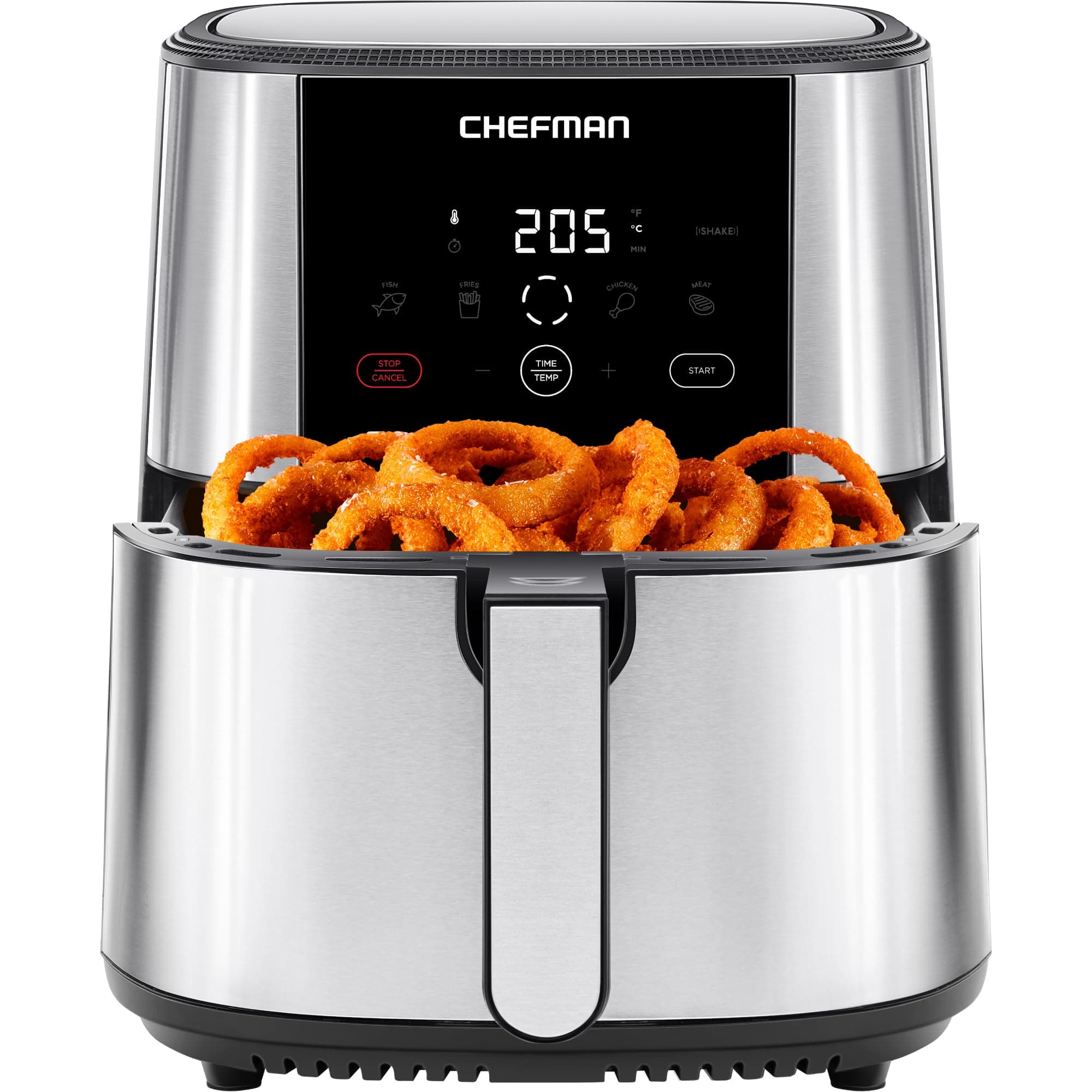 Chefman TurboFry Touch Heißluftfritteuse XL 7.6-L - 4-6 Personen - 98% weniger Öl 🍟🍗🐟