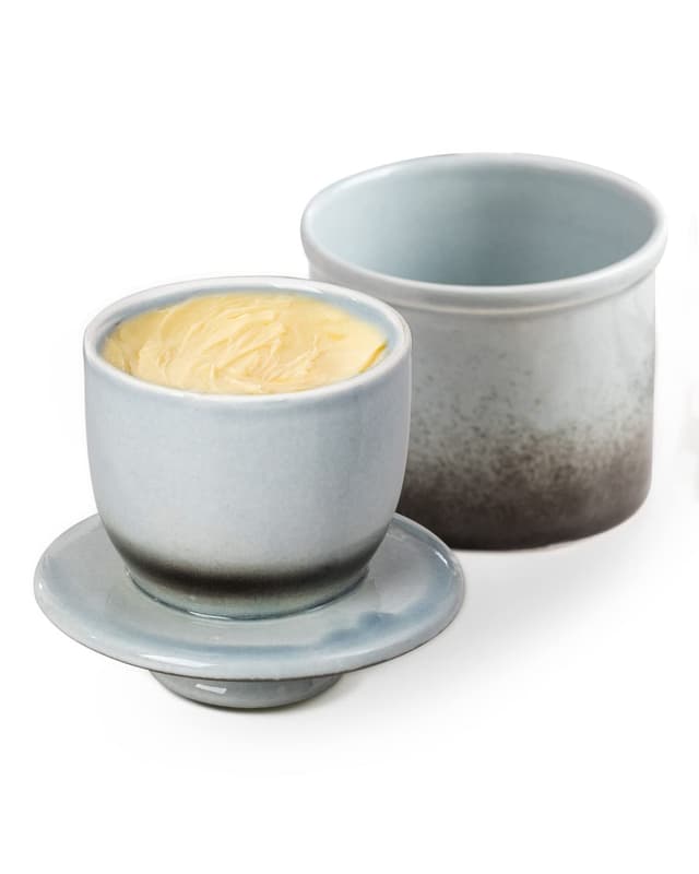 HOME DECOR Keramik Butterdose mit französischer Butterglocke 🌟