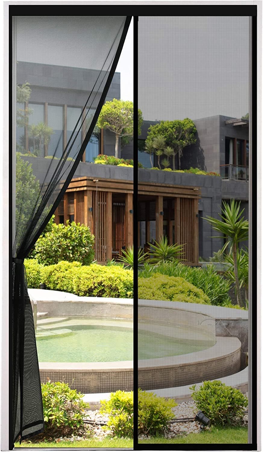 🪲🚪 Cinkee Fliegengitter Balkontür & Magnet Fliegengitter Tür 80x210cm Schwarz - Sommerangebot!