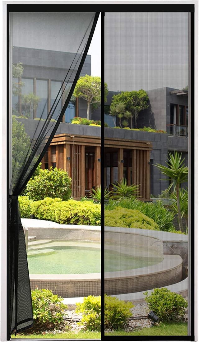 🪲🚪 Cinkee Fliegengitter Balkontür & Magnet Fliegengitter Tür 80x210cm Schwarz - Sommerangebot!