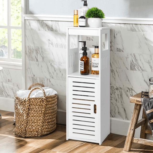 🚿 OUDIE Badezimmerschrank Schmal - Badmöbel Klein und Elegant 🛁