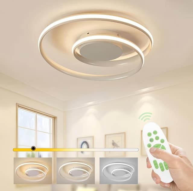 Sky angle LED-Deckenleuchte - Dimmbar mit Fernbedienung 🔆🌈