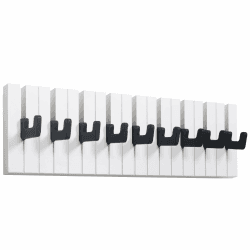 🎹 RICOO Garderobenhaken Wandhaken WM1886-L, Kindergarderobe Hakenleiste Klavier Design 🌈