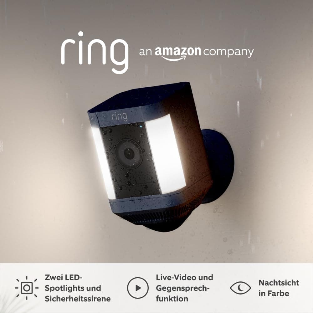 🔦📹 Zertifiziert und generalüberholt Ring Spotlight Kamera Plus Akku - Überwachungskamera im Angebot!