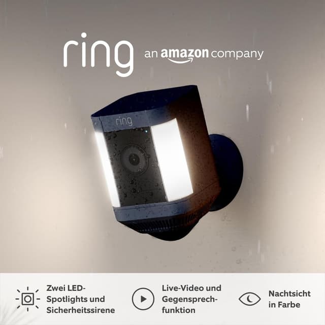 🔦📹 Zertifiziert und generalüberholt Ring Spotlight Kamera Plus Akku - Überwachungskamera im Angebot!