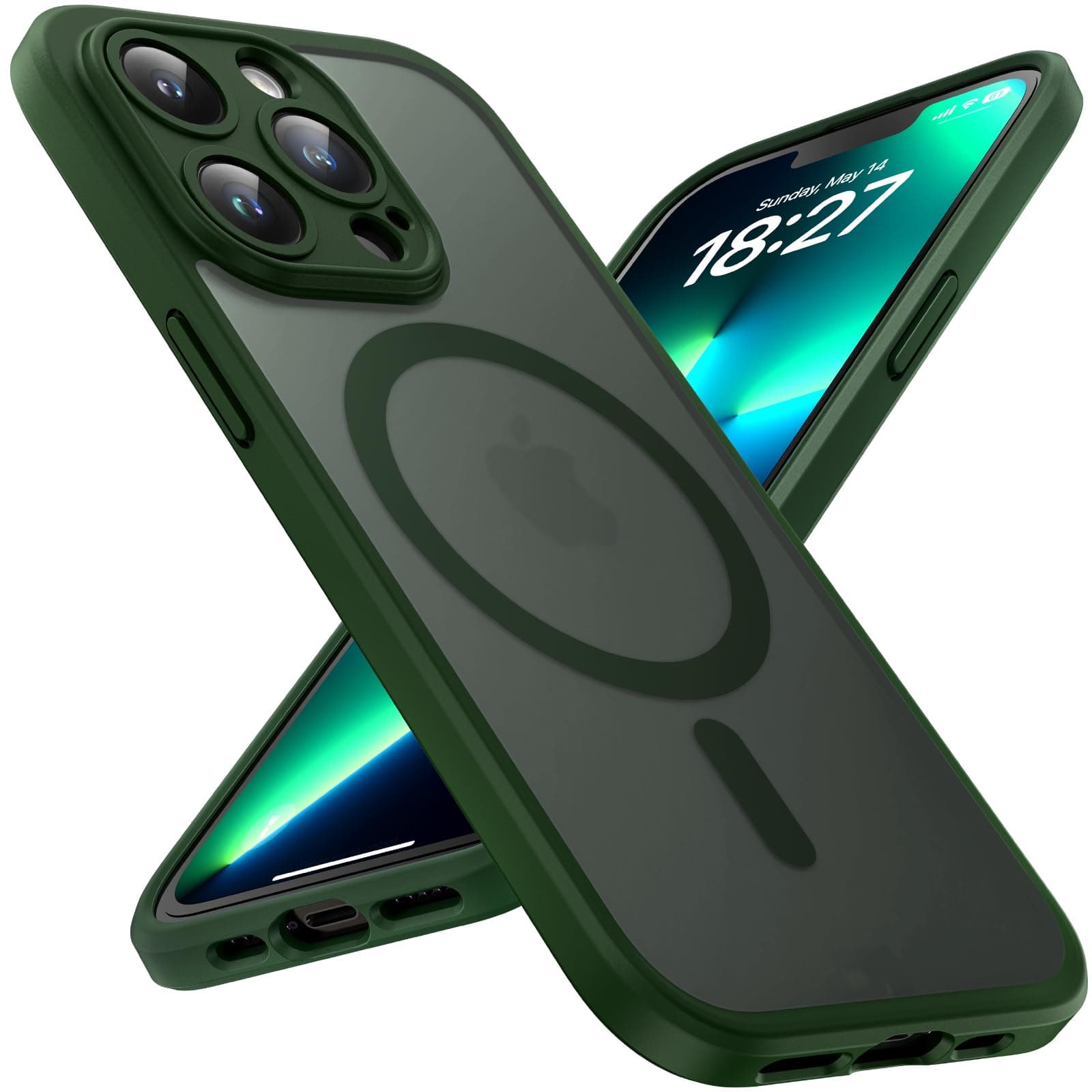 TOCOL iPhone 13 Pro Hülle für Magsafe Alpengrün 📱🌿
