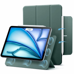 ESR iPad Air 11 Zoll 2025 Hülle M3/M2, iPad Air 7/6/5/4 Hülle (2024/2022/2020) 🌟 Starke Magnetbefestigung, Trifold Ständerhülle 🌿