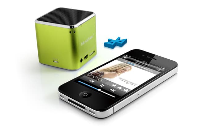 🔊 MusikMan Mini Wireless Soundstation BT-X2 (MP3 Player, Bluetooth) Grün, 3811 Musicman BT-X2 Single Grün 🎶