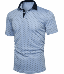 🏌️‍♂️ GLESTORE Herren Golf Poloshirt Kurzarm Hemd Polo Männer T-Shirt Sport Polohemd Regular Fit M Blau ⛳