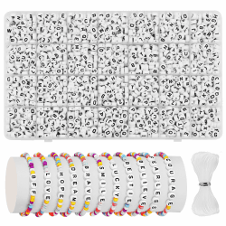 MiuCo 2000+ Stück Buchstabenperlen für kreative DIY-Projekte! 📿✨
