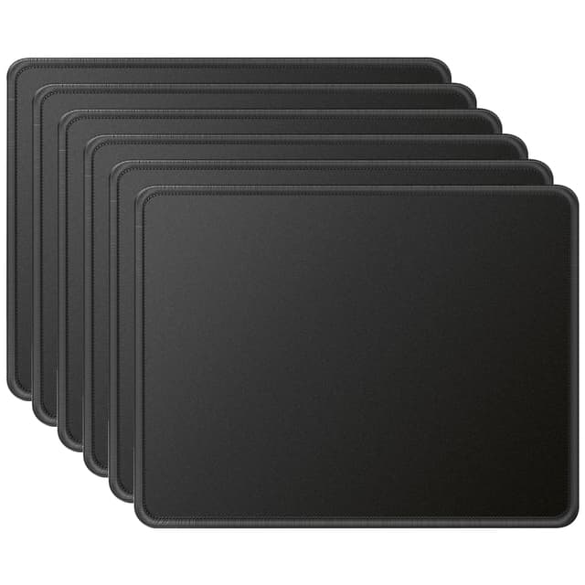 🖱️ KTRIO Mauspads, 275×215mm Mousepads [30% Größer] (6er Pack) - Schwarz