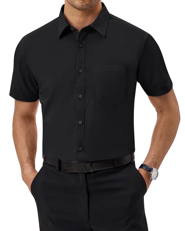 J.VER Herren Kurzarm Businesshemd 🕴️👔