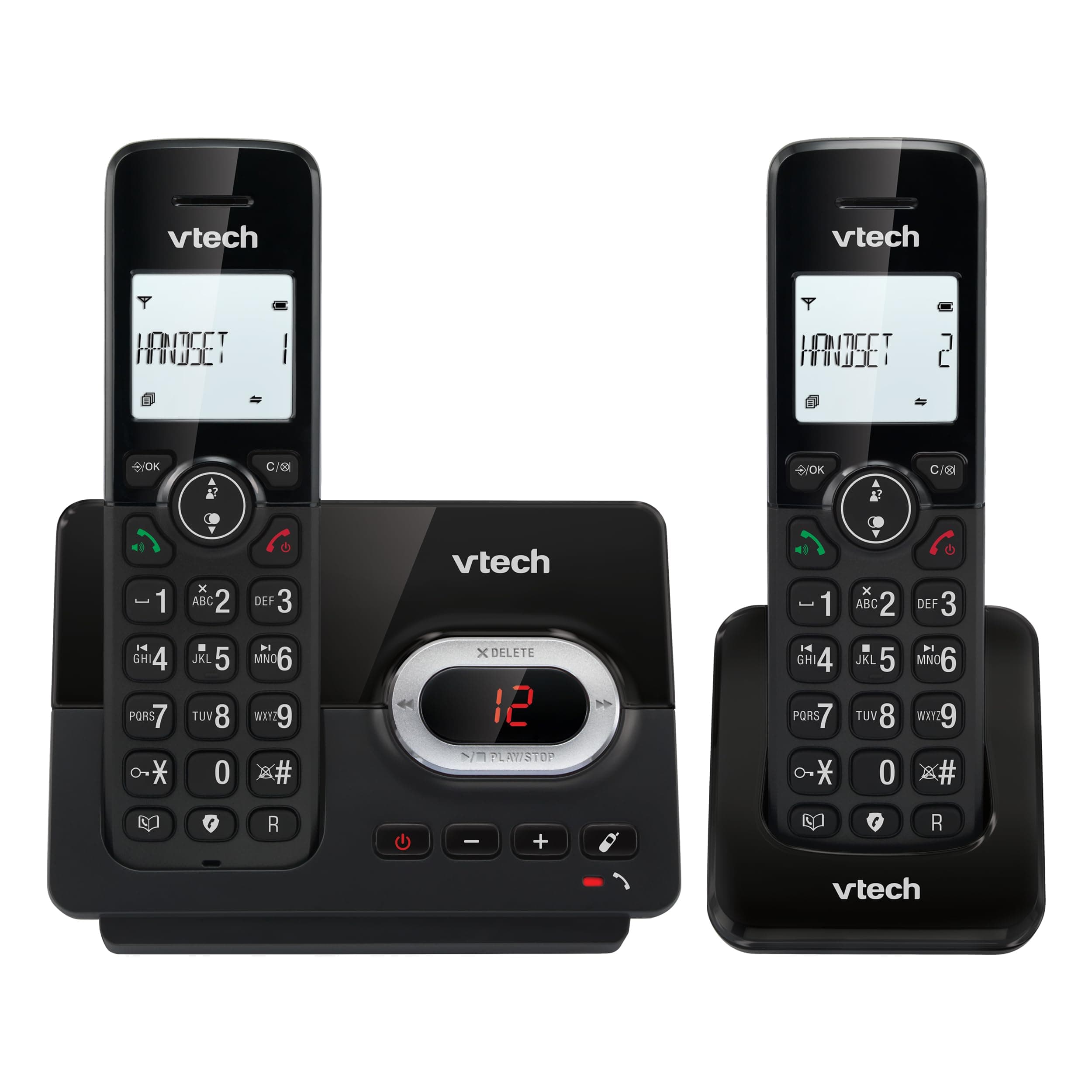VTech CS2051 Schnurloses Telefon mit Anrufbeantworter und 2 Mobilteilen 📞🔒