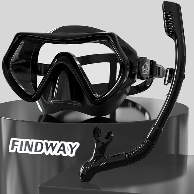 🌊🤿 Taucherbrille für Erwachsene und Teenager - Schwarzes Set 🏊‍♂️